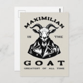 お前の名素晴らし前のヤギは ポストカード (正面/裏面)