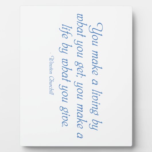 お前の命は自分の命で与えだ フォトプラーク (正面)