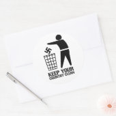 お前の国を保清潔にする ラウンドシール (封筒)