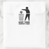 お前の国を保清潔にする ラウンドシール (バッグ)