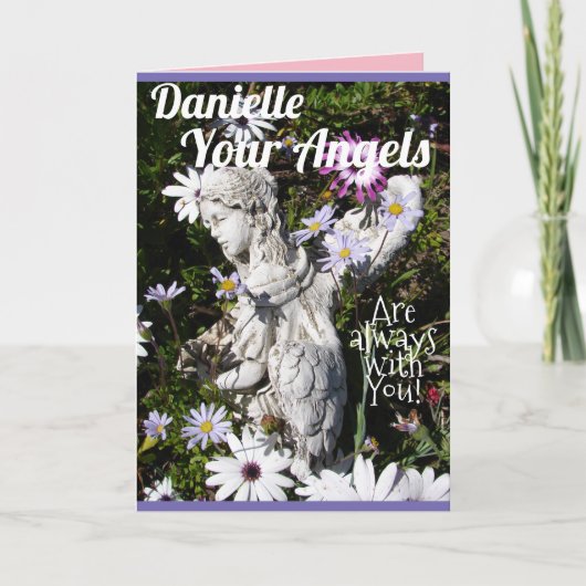 お前の天使は常にお前のフローラの花と カード (正面)