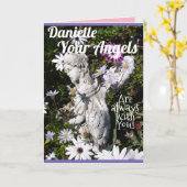 お前の天使は常にお前のフローラの花と カード (黄色い花)