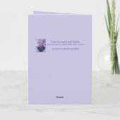 お前の天使は常にお前のフローラの花と カード (裏面)