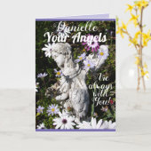 お前の天使は常にお前のフローラの花と カード (黄色い花)