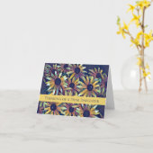 お前の娘考えの黒い目のサザンのために カード (黄色い花)