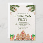 「お前の存在は名誉を得た：クリスマスの招待券 招待状 (正面/裏面)