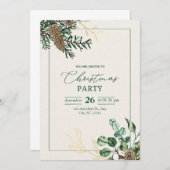 「お前の存在は名誉を得た:クリスマスの招待券 招待状 (正面/裏面)