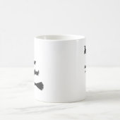 『お前の小さな犬は黒おもしろいすぎる文字パーソナライズされた』 コーヒーマグカップ (中央)