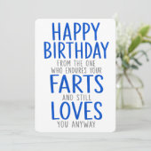 お前の屁に耐える者より誕生日おめでとう シーズンカード (スタンド正面)