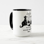 お前の平均的な猫熱狂する婦人ではパーソナライズされたない マグカップ (正面左)