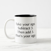 お前の年齢だ ツートーンマグカップ (左)