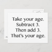 お前の年齢だ ポストカード (正面/裏面)