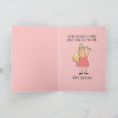 「お前の年齢について無味乾燥なジョーク」おもしろい誕生日 カード (内部)