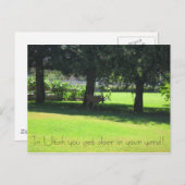 お前の庭に鹿が！ ポストカード (正面/裏面)