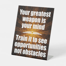 お前の心が武器素晴らしだ 台座サイン