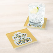 「お前の心は武器だやる気を起こさせるぞ ガラスコースター (アングル)