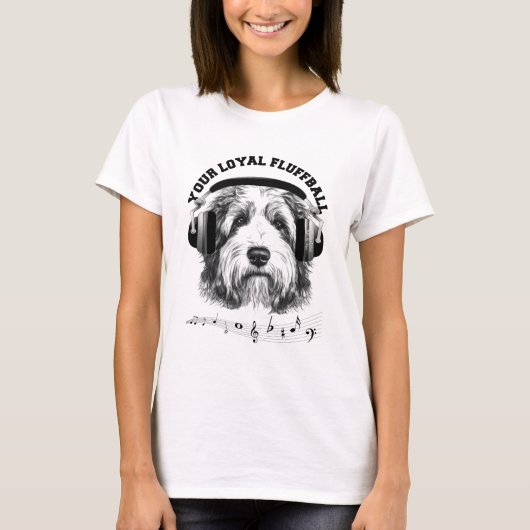 お前の忠実なフルボールの女性は白い Tシャツ (正面)