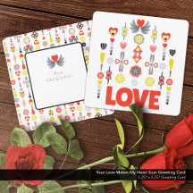お前の愛でハートのグリーティングカード