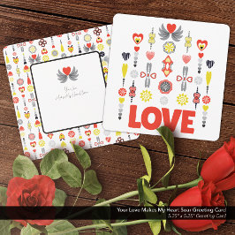 お前の愛でハートのグリーティングカード