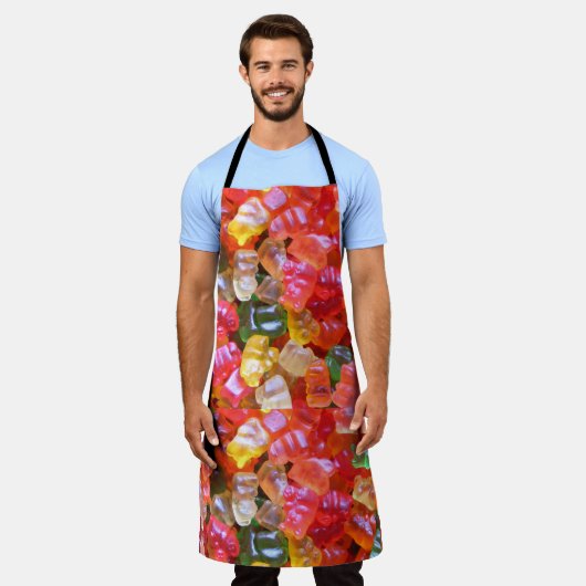 お前の愛をグミッと引っ張れ エプロン (着用した状態)