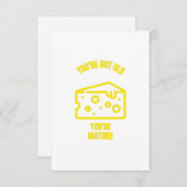 お前の成熟したおもしろいチーズの洒落 サンキューカード (正面/裏面)