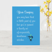 お前の手術おもしろいは早く詩になる カード (黄色い花)