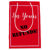 お前の払い戻しはダメだ！ ミディアムペーパーバッグ (正面)