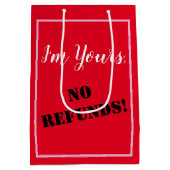 お前の払い戻しはダメだ！ ミディアムペーパーバッグ (裏面)