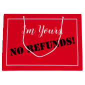 お前の払い戻しはダメだ! ラージペーパーバッグ (正面)