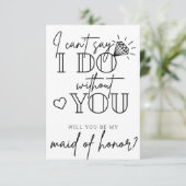 お前の提案がなければ私は言えないメイド・オブ・オーナー（花嫁付き添い人） サンキューカード (スタンド正面)