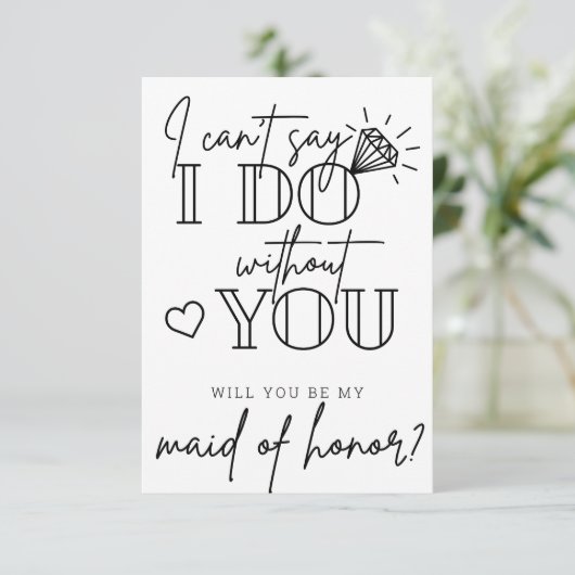 お前の提案がなければ私は言えないメイド・オブ・オーナー（花嫁付き添い人） サンキューカード (スタンド正面)