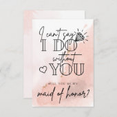 お前の提案がなければ私は言えないメイド・オブ・オーナー(花嫁付き添い人) ノートカード (正面/裏面)