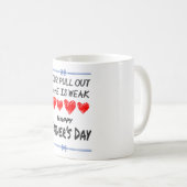 お前の撤退ゲームは弱い幸せな父親の日だ コーヒーマグカップ (正面右)