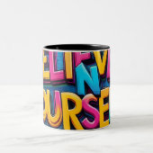 お前の救済マグは命中だ ツートーンマグカップ (中央)