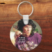 「お前の救済虫も消えるぞ！」 キーホルダー (正面)