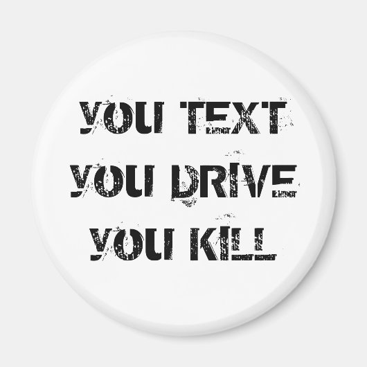 お前の文字は殺す マグネット (正面)