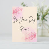 お前の日だ姪ミニマル誕生日 招待状 (スタンド正面)