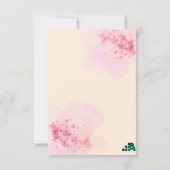 お前の日だ姪ミニマル誕生日 招待状 (裏面)