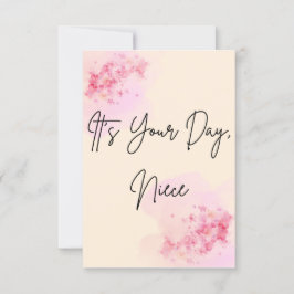 お前の日だ姪ミニマル誕生日 招待状