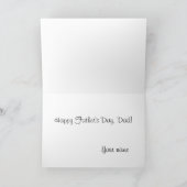 「お前の日は後ろに座ってリラックスい」父の日 カード (内部)