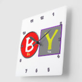 お前の時計だ スクエア壁時計 (傾斜)