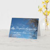 お前の最も深い悔やみや弔慰だ カード (黄色い花)