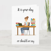 お前の最後の日だ!HAPPY **RETIREMENT**カード カード (正面)