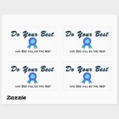 お前の最高の為に、神が残りの事を為す 長方形シール (シート)