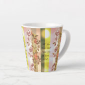 お前の業は皆お前を賞める カフェラテマグ (右アングル)