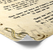 お前の歌の歌詞ウォールアートプリント ポスター (角)