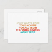 お前の歌詞に時間を恋しく思無駄にするな ポストカード (正面/裏面)