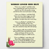 お前の母詩を愛してい最高のる フォトプラーク (正面)