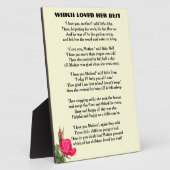 お前の母詩を愛してい最高のる フォトプラーク (側面)