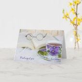 お前の毛皮考えるのティーカップ カード (黄色い花)